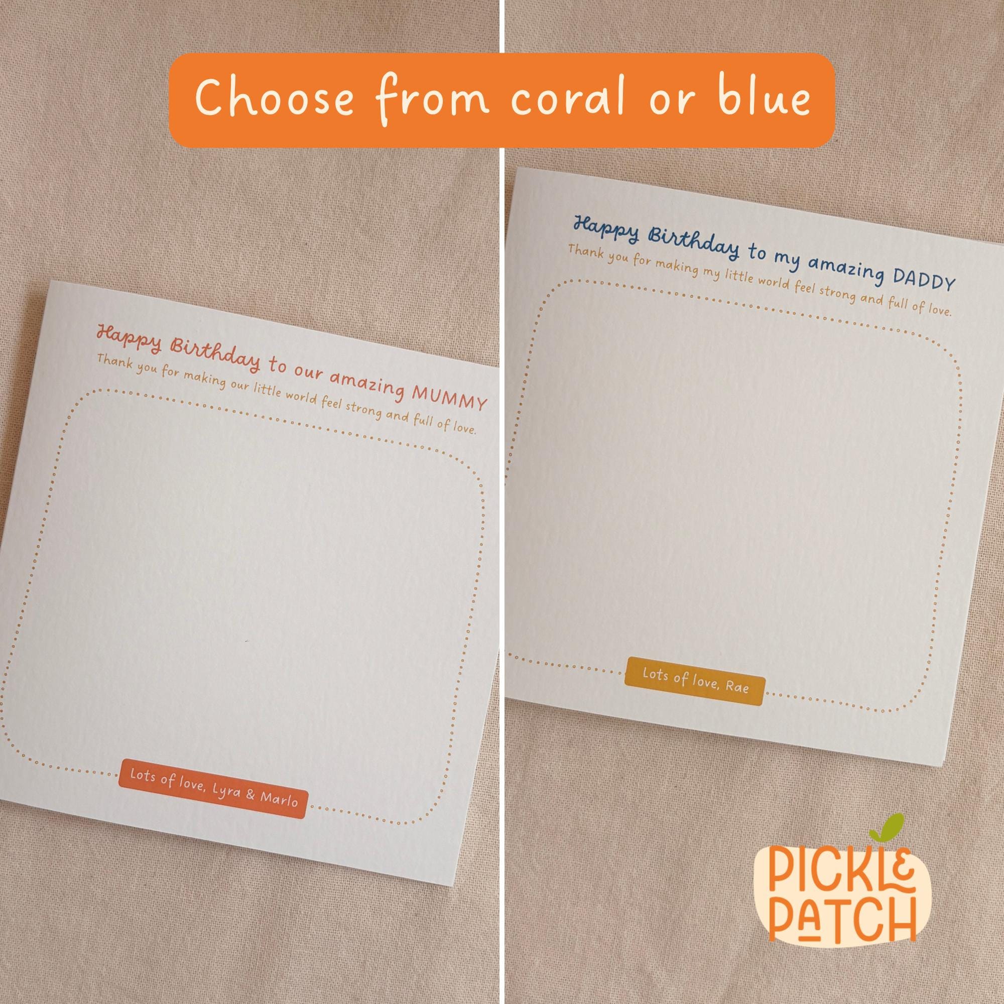 Personalised Birthday Card with Space to Draw a Picture
