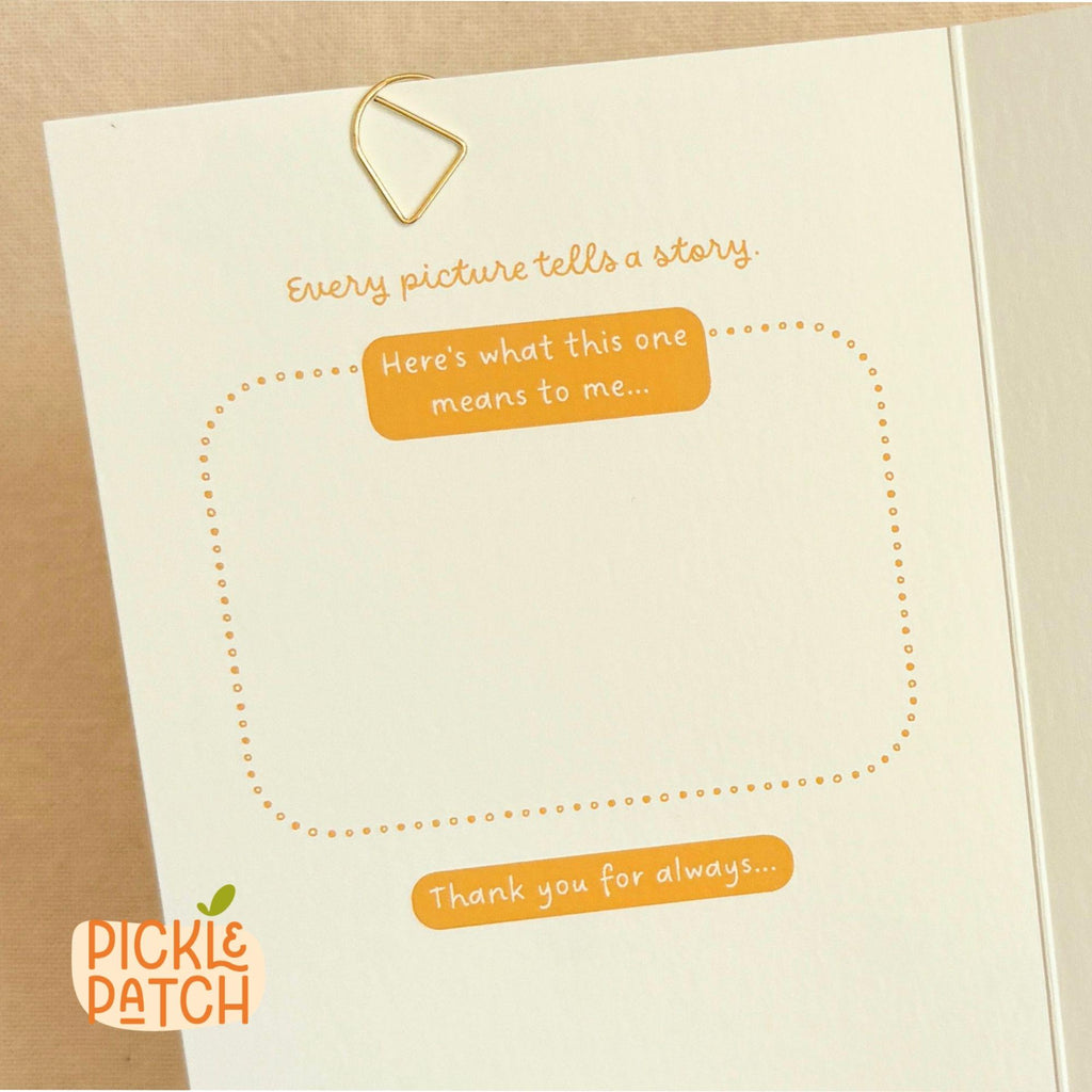 Personalised Polaroid Birthday Photo Card With Hearts