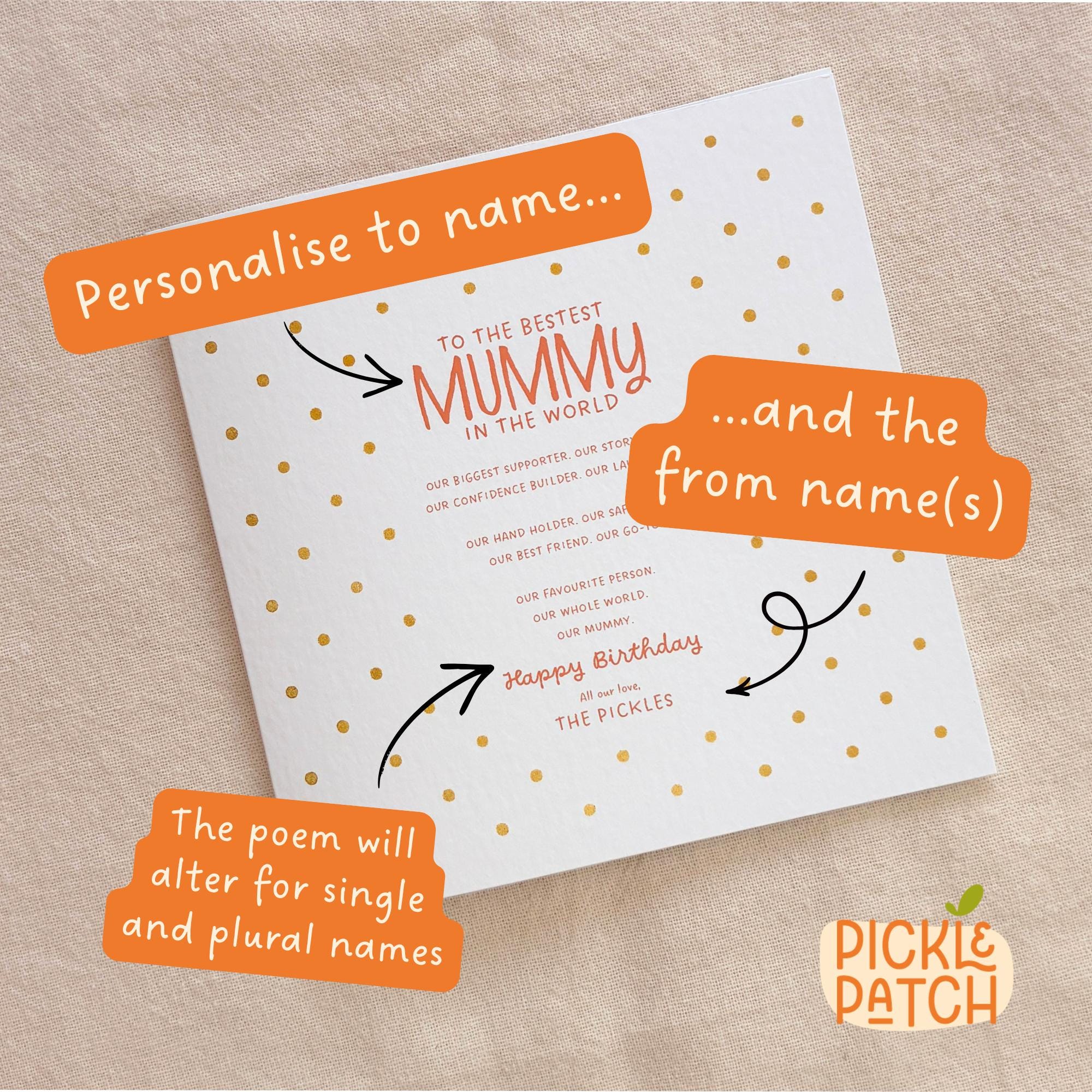 Personalised Birthday Card for a Someone Special