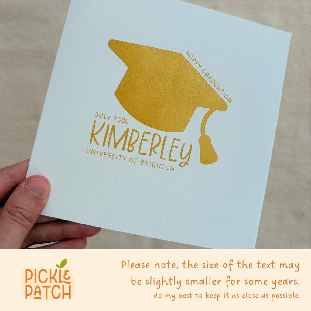 University Graduation Card