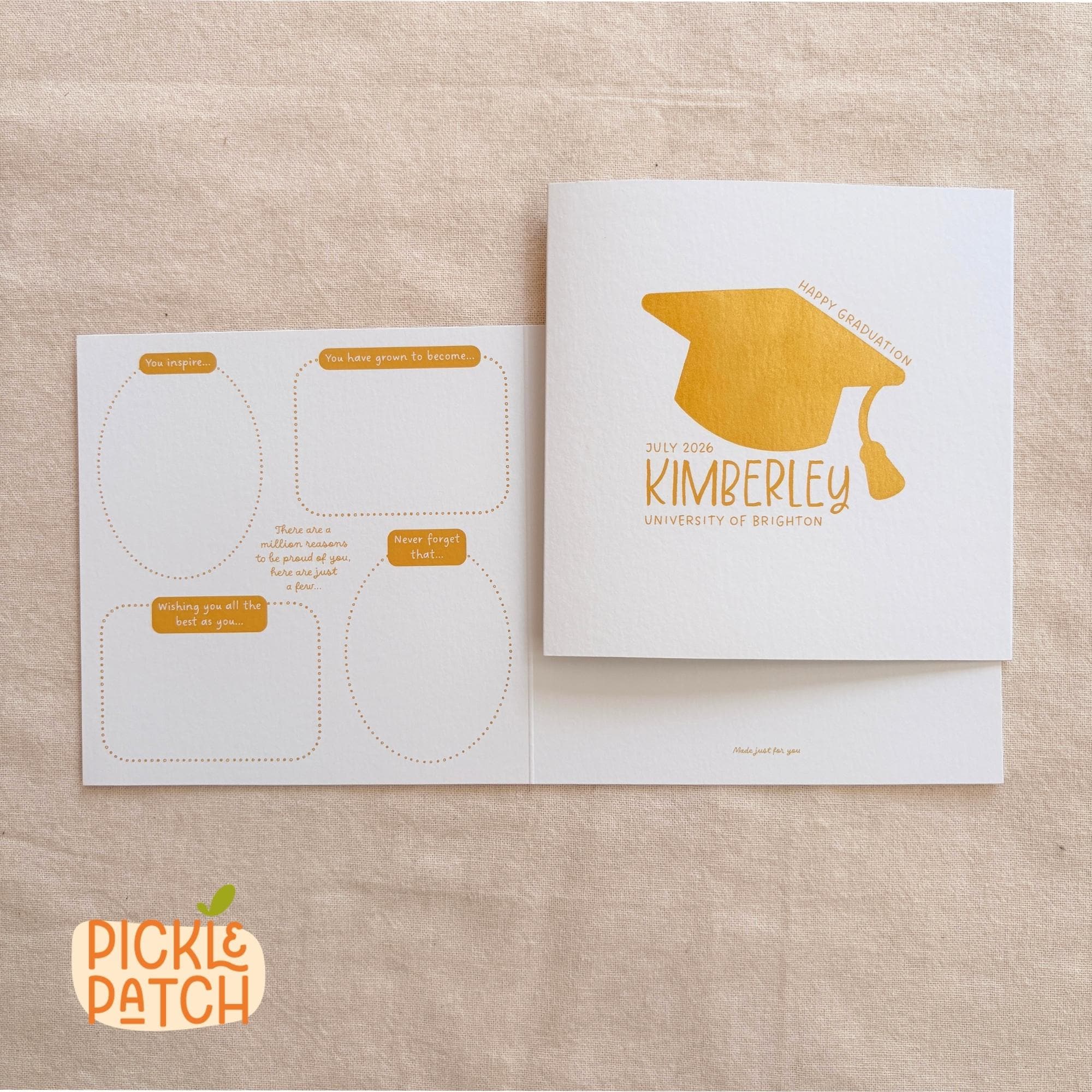 University Graduation Card