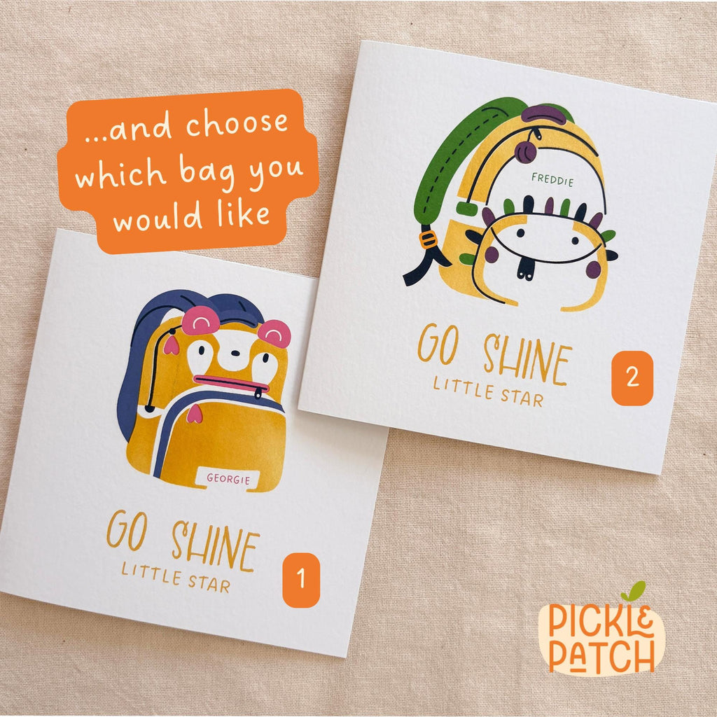 Personalised First Day of School Card