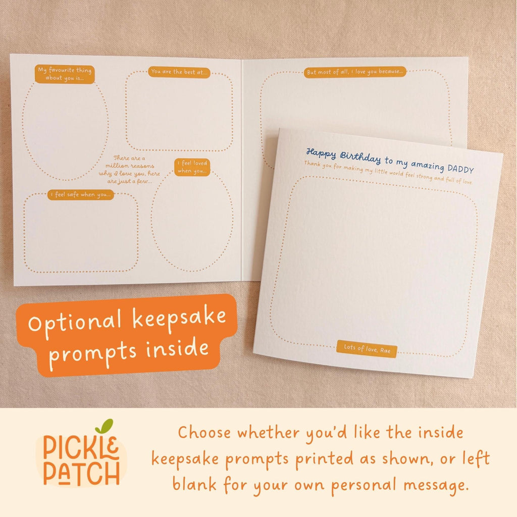 Personalised Birthday Card with Space to Draw a Picture