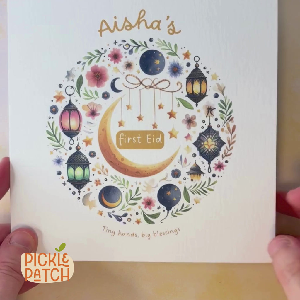 Personalised Baby’s First Eid Card – First Eid Keepsake