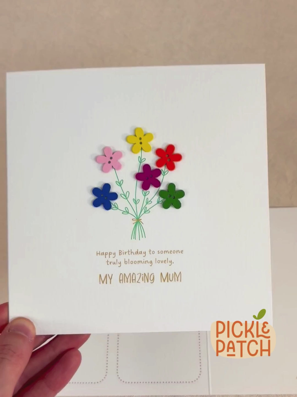 Personalised Floral Birthday Card for Her