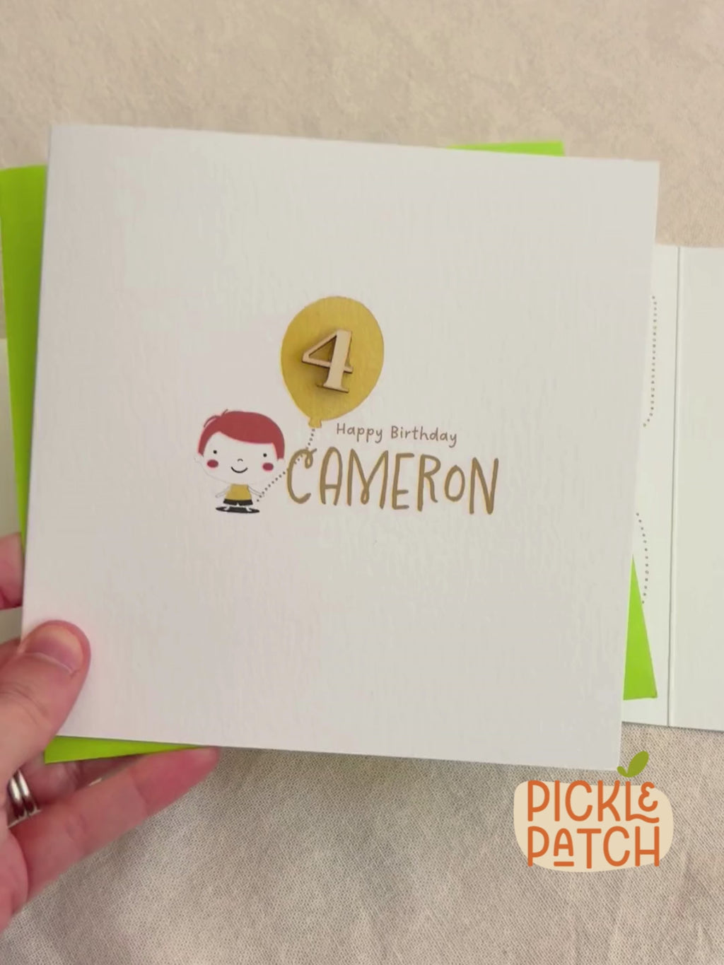 Personalised Boys Birthday Card | Milestone Birthday Keepsake