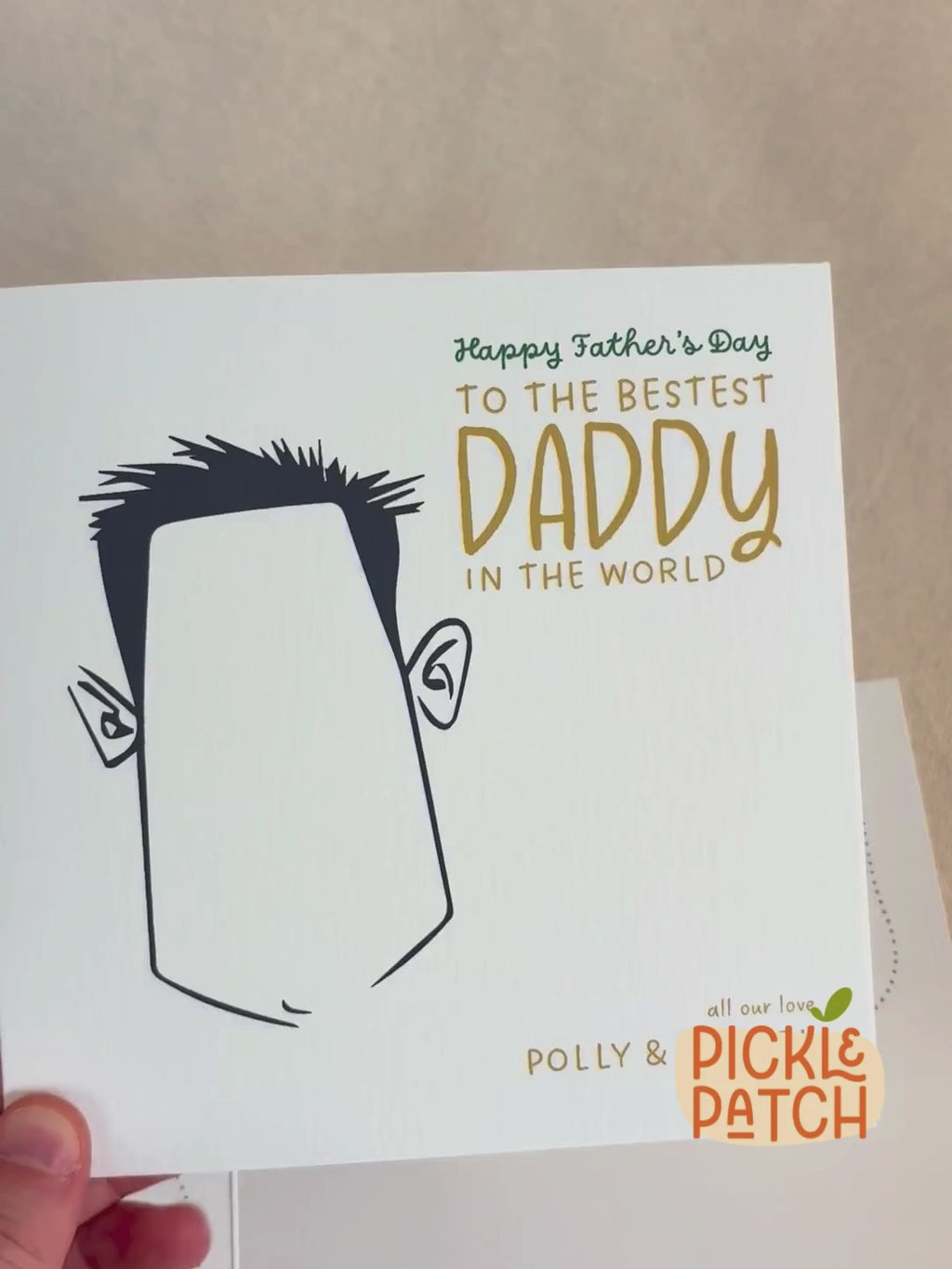 Personalised Interactive Father’s Day Card From Kids