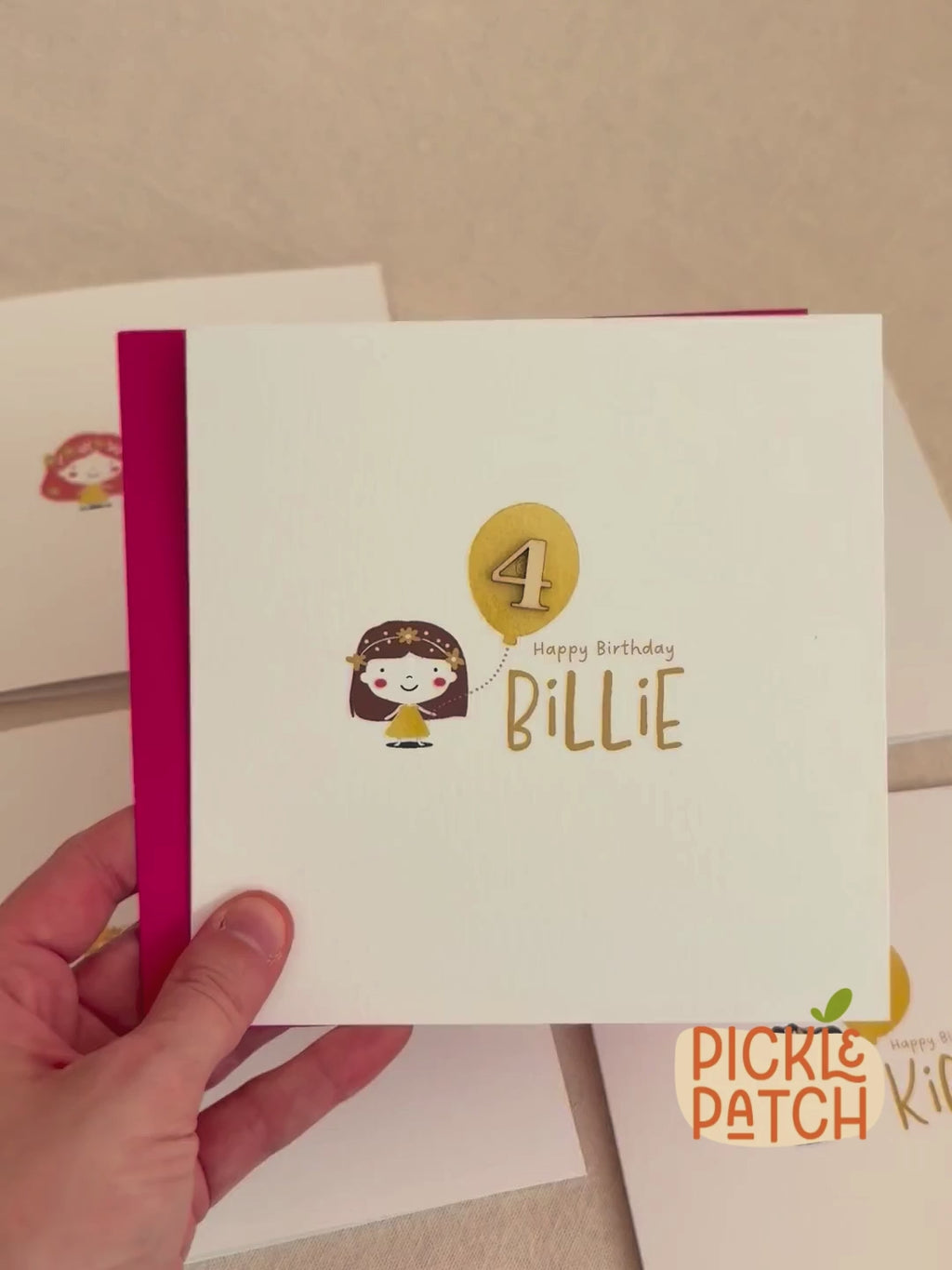 Personalised Girls Birthday Card | Milestone Birthday Keepsake