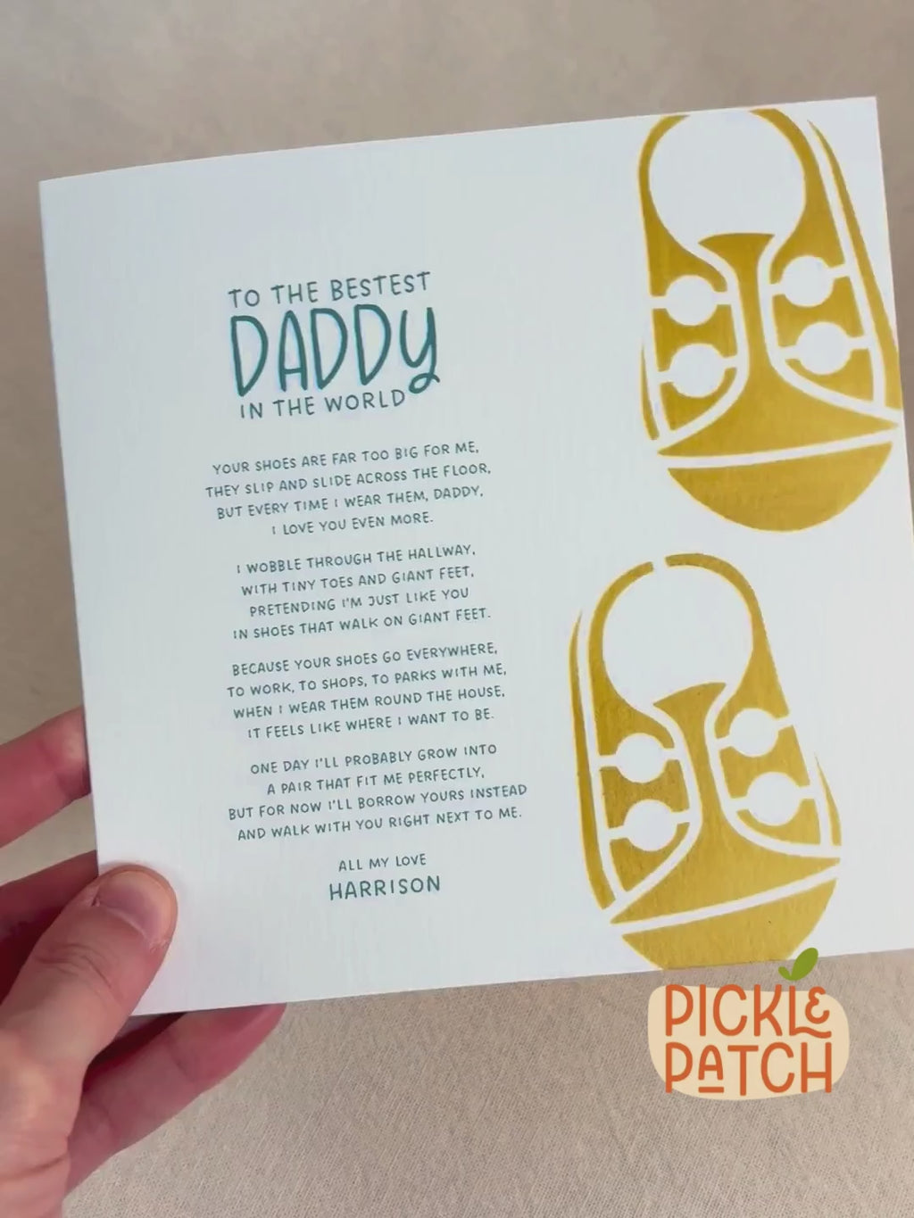 Personalised Father's Day Card