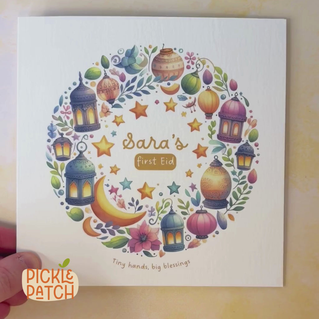 Personalised Baby’s First Eid Card – First Eid Keepsake