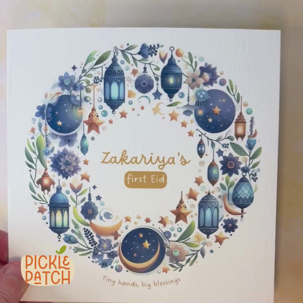 Personalised Baby’s First Eid Card – First Eid Keepsake